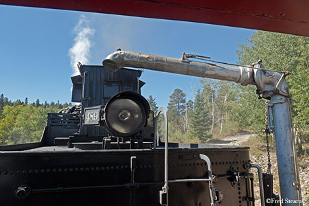 Cumbres and Toltec Scenic Railroad Steam Engine 489 Watering at Sublette Station